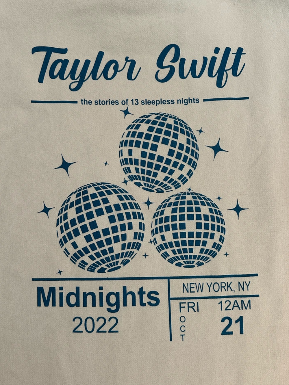 Taylor Swift Midnights Cream Sweatshirt